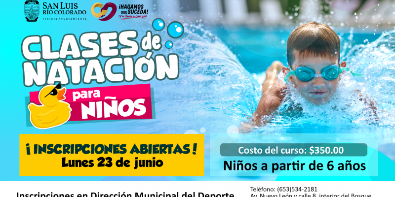 Inician mañana cursos de Natación y Aquazumba en Alberca Municipal 